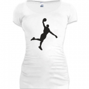 Женская удлиненная футболка basketball