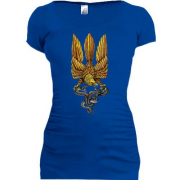 Подовжена футболка Герб України у вигляді сокола зі змією (2)