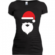 Женская удлиненная футболка Дед Мороз