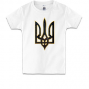 Дитяча футболка з гербом України стилізованим під кору