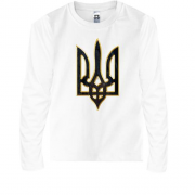 Детская футболка с длинным рукавом с гербом Украины стилизованны