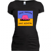 Подовжена футболка Save Mariupol - Save Azovstal