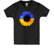 Дитяча футболка з жовто-синім соняшником