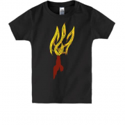 Дитяча футболка із коктейлем Молотова у вигляді Тризуба