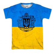 3D футболка з великим Гербом України