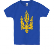Детская футболка с гербом Украины из колосков