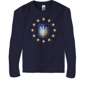 Детская футболка с длинным рукавом Украина это Европа