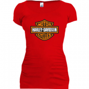 Женская удлиненная футболка Harley Davidson