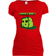 Женская удлиненная футболка Creeper