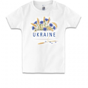 Детская футболка с цветами Ukraine