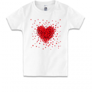 Детская футболка 1000 сердец