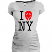 Подовжена футболка I Anonymous NY