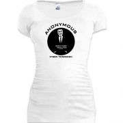 Подовжена футболка Anonymous World Cyber Revolution