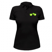 Жіноча футболка-поло Квадратні яблука (АРТ)