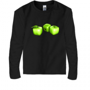 Детская футболка с длинным рукавом Квадратные яблоки (АРТ)