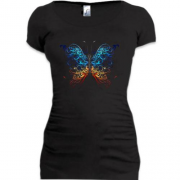 Подовжена футболка Стилізований метелик