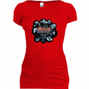 Женская удлиненная футболка Slipknot (3)