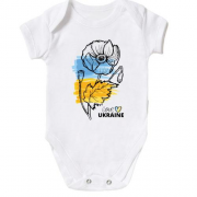 Дитячий боді Love Ukraine (Квітка)