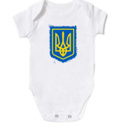 Дитячий боді з гербом України (2) АРТ