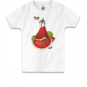 Детская футболка Стилизованное освобождение Херсона (арбузы)