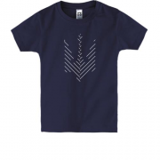Детская футболка Тризуб из линий