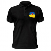 Чоловіча футболка-поло Херсон (прапор України та шматочок кавуна)