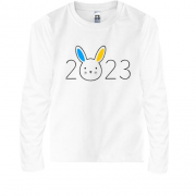 Детская футболка с длинным рукавом Год Кролика 2023