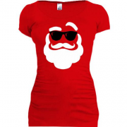 Подовжена футболка з Сантою в темних окулярах (Cool Santa)