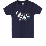 Детская футболка с емблемой Ukraine (Украина)