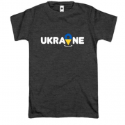 Футболка с принтом Локация Украина