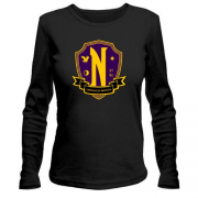 Жіночий лонгслів з логотипом Nevermore Academy