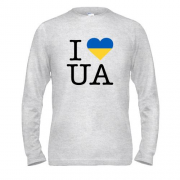 Лонгслив I ♥ UA