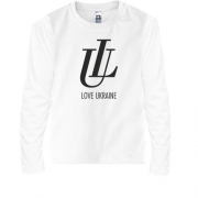 Детская футболка с длинным рукавом LU Love Ukraine