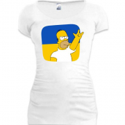 Подовжена футболка Гомер - Україна - рок-н-ролл