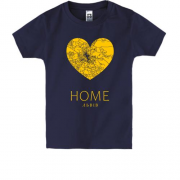 Детская футболка с сердцем Home Львов