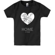 Дитяча футболка з серцем Home Луганськ