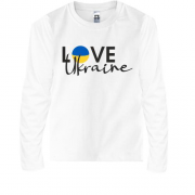 Детская футболка с длинным рукавом Love Ukraine