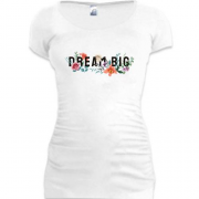 Подовжена футболка з принтом Dream Big
