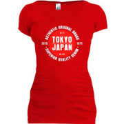Подовжена футболка з принтом Tokyo I Japan