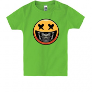 Дитяча футболка Смайлик з посмішкою черепа