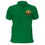 Чоловіча футболка-поло Смайлик з посмішкою черепа