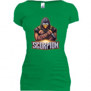 Подовжена футболка Mortal Kombat Scorpion