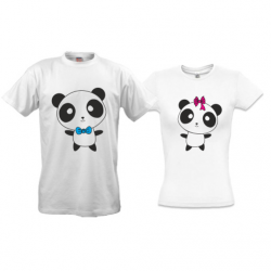 Парні футболки Панда - любов