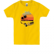 Дитяча футболка з ретро автомобілем