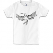 Детская футболка Калибри с крыльями из цветов