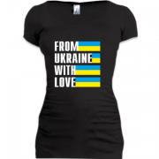 Женская удлиненная футболка From Ukraine with love