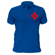 Чоловіча футболка-поло з червоним хрестом DOC