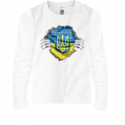 Детская футболка с длинным рукавом Ukraine Nation