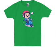 Дитяча футболка Малюк на моторолері