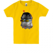 Дитяча футболка Привид з шапкою-бомбою